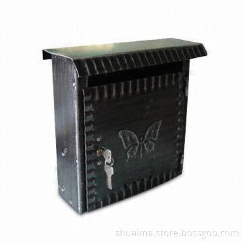 Deluxe Ancient Steel Post Box in House Shape, with 0.7mm Thickness, Small, Good Price